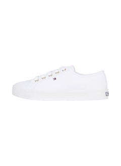 TOMMY HILFIGER Women's Essential Nautical Trainers - Polyester, White  - Image 5