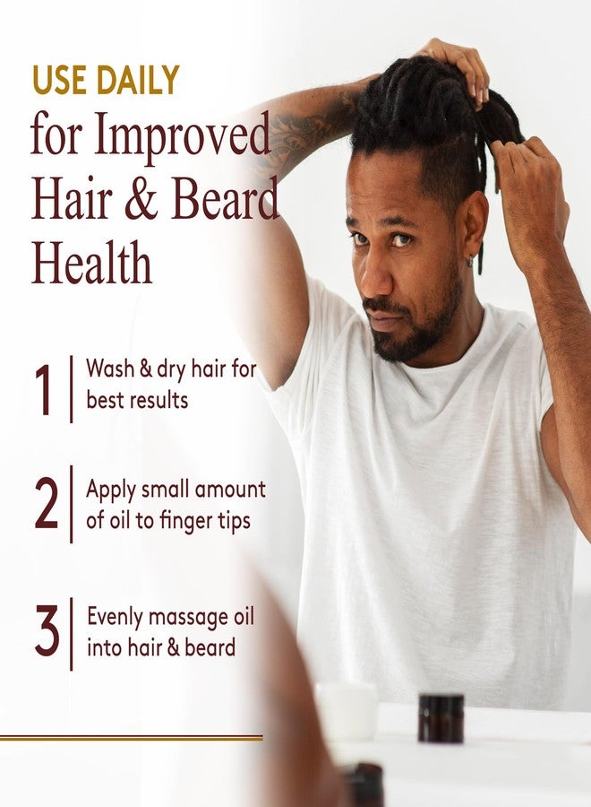 OKAY MEN Castor Oil Beard & Hair Oil - Beard Health Oil Treatment for Men, Moisturizer for Soft Hair with Natural Ingredients, Hexane Free - 4 oz (Pack of 1) - Image 5