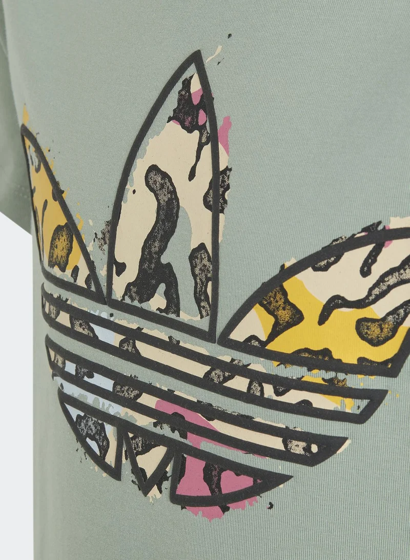 adidas Originals Kids Animal Print T-Shirt Dress