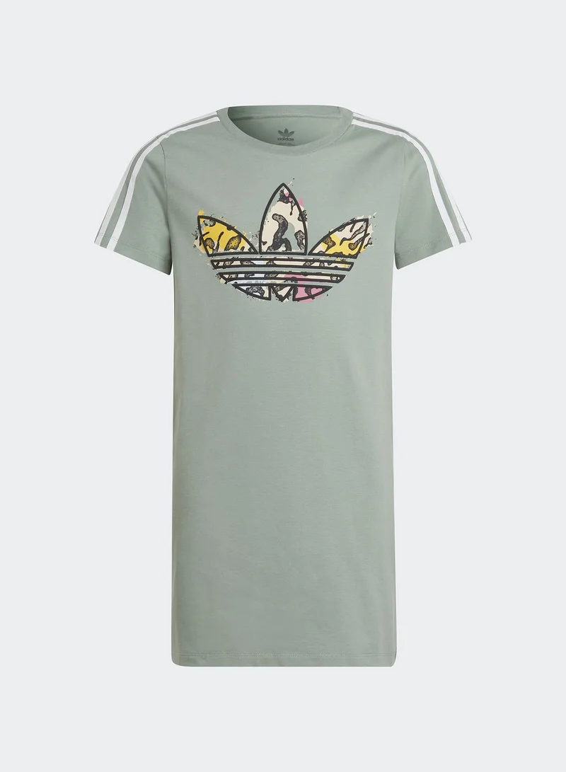 adidas Originals Kids Animal Print T-Shirt Dress