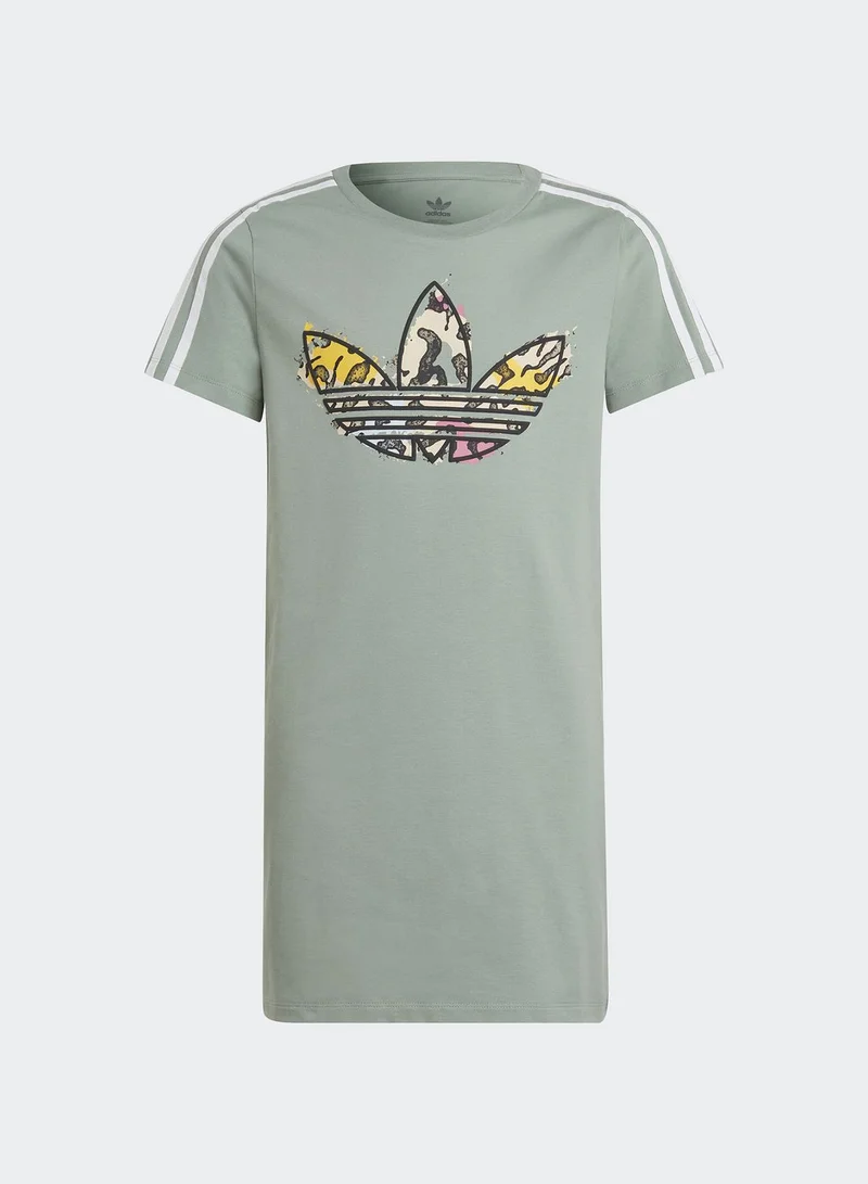 adidas Originals Kids Animal Print T-Shirt Dress