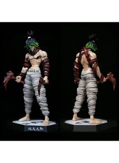 Trunkin Trunkin Rubber | Demon Slayer Kisatsutai Series Gyutaro Action Figure | Pvc Collectible Weeb Manga Toy 30 Cms Figurine Anime, Multicolor, Gyutaro Upper Rank 6  - Image 2