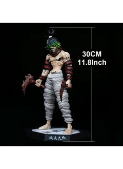 Trunkin Trunkin Rubber | Demon Slayer Kisatsutai Series Gyutaro Action Figure | Pvc Collectible Weeb Manga Toy 30 Cms Figurine Anime, Multicolor, Gyutaro Upper Rank 6  - Image 5