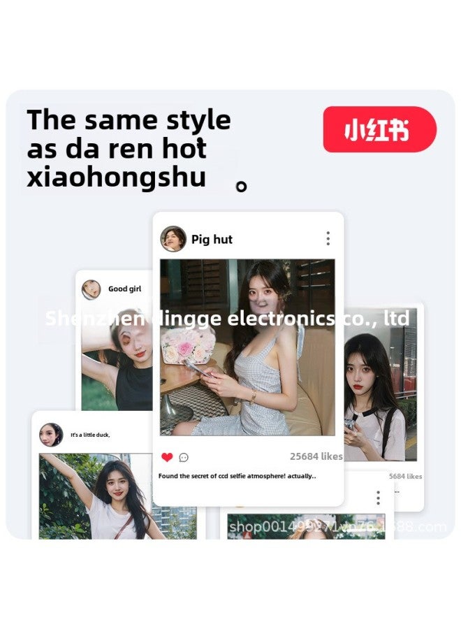 Generic Fixed Frame 270 Degree Flip Screen Student Digital Camera High Definition Photography Ccd Card Machine Introduction Micro Single Photography-Body Color:White 270 Degree Flip Screen  - Image 3