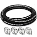 HOUSN HOUSUN Fuel Line 38 Inch ID Fuel Hose 5FT J30R7 Fuel Line Hose NBR with 4 Clamps - Image 2