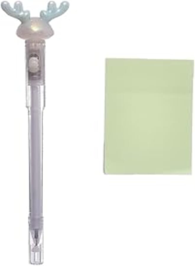 Xingli S1-2 Sticky Note 76 * 51 Inch 100 Plain Sheets Assorted Colors with Blue Ink Pen for Notes and Memo - Multi Color