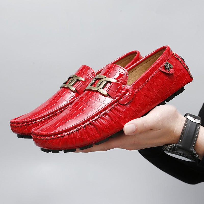 Couple'S Large Size Slip-On Loafers British Style Formal Business Shoes Casual Shoes Slip-On Men'S Shoes - Image 5