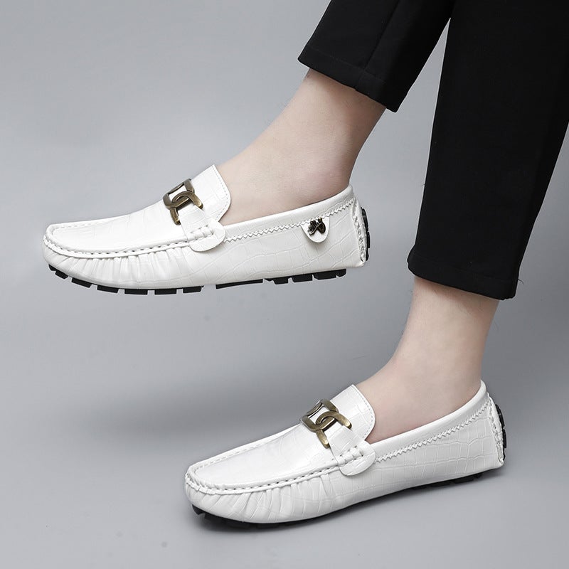 Couple'S Large Size Slip-On Loafers British Style Formal Business Shoes Casual Shoes Slip-On Men'S Shoes - Image 2