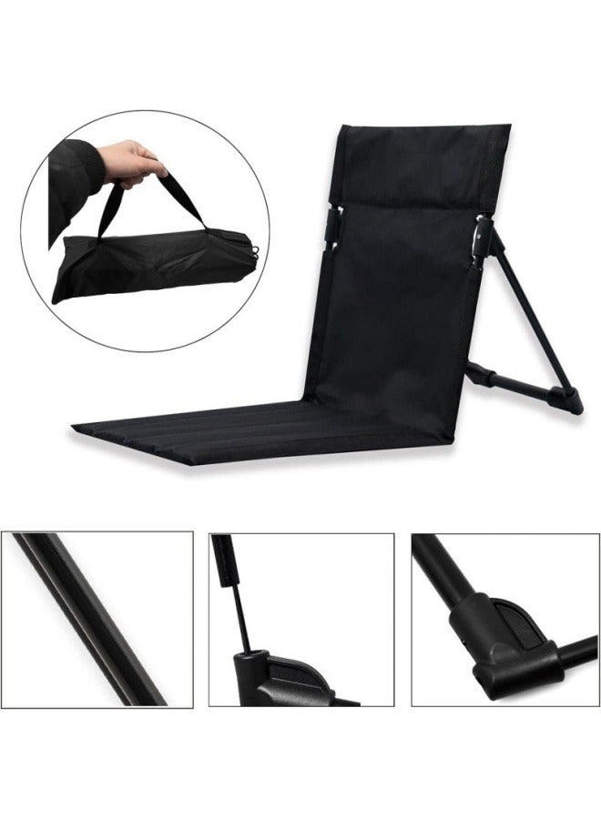 كرسي حديقة خارجي، كرسي خلفي للتخييم، كرسي خفيف الوزن وقابل للطي، كرسي ترفيهي للشاطئ والحديقة، كرسي محمول لمكان الاستلقاء على العشب - Image 3