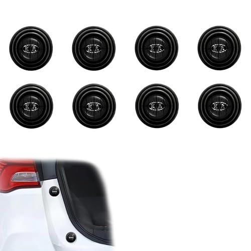 WISKA 8Pcs Car Door Shock Absorber Protector Gasket Guard Pads Edge Stickers Accessories Compatible for Seltos, Sonet, Syros, Carens, Carnival, EV6, EV9, Clavis - Image 1