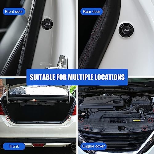 WISKA 8Pcs Car Door Shock Absorber Protector Gasket Guard Pads Edge Stickers Accessories Compatible for Seltos, Sonet, Syros, Carens, Carnival, EV6, EV9, Clavis - Image 4