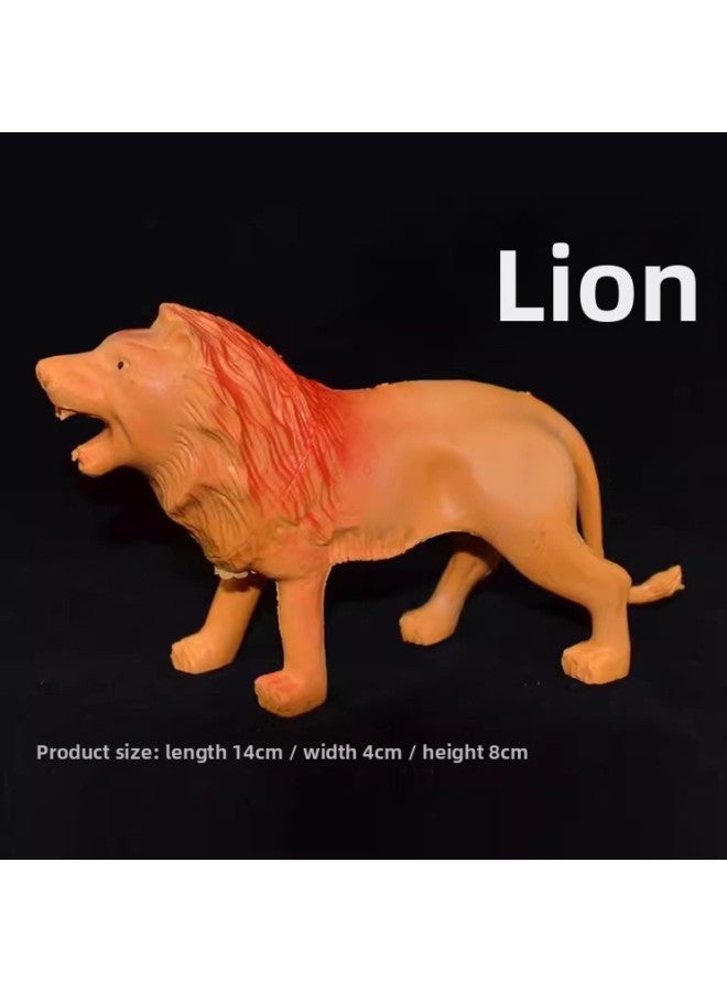 Direct Supply Children's Toy Simulation Static Plastic Animal Model Ornaments 31 Optional Horse Elephant Wholesale-Color:Grizzly Bear