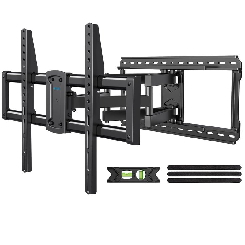 USX STAR 37-97 inch Heavy Duty Full Motion TV Wall Mount, Fits 24" Wood Studs, Wall Mount tv Bracket with Smooth Swivel, Tilt, Extension, Hold up to 150lbs, Max VESA 600x400 mm, Fit Most 75 85 90+ TVS - Image 1
