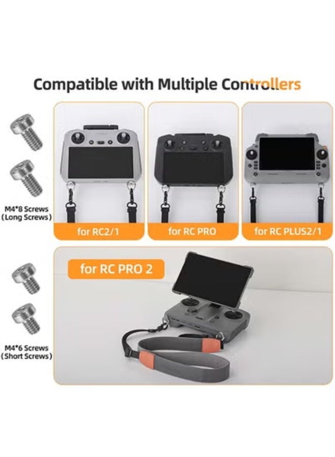 Sunnylife RC PRO2 Lanyard Strap for Mavic 4 Pro Remote Control RC PLUS 2 | Universal Hanging Strap for RC2/1, RC PRO2/1, RC PLUS2/1 & Screen Remote | 304 Stainless Steel Buckle | Always-Upright Ring Design - Image 3