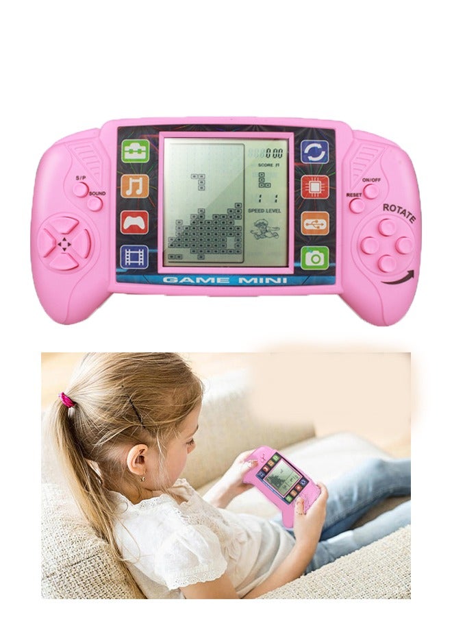 وحدة تحكم ألعاب ريترو ، 3.5 بوصة وحدة تحكم ألعاب لبنة بناء شاشة كبيرة مع 23 لعبة كلاسيكية ، وحدة تحكم ألعاب محمولة باليد 99 صعوبة كلاسيك لبنة ، دبابة ، قواطع الطوب ، ألعاب غير رسمية - Image 1