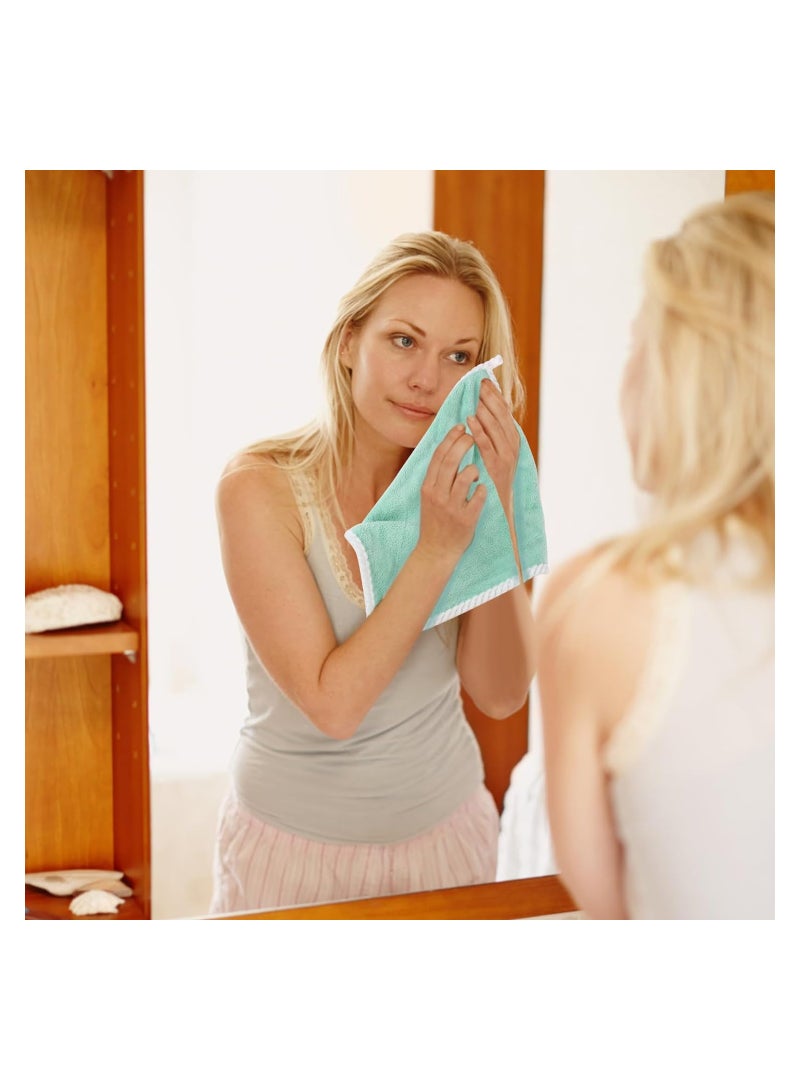 5 Pack Baby Flannel Wash Cloths - Reusable Muslin Face Wipes, Super Soft & Gentle for Babies & Adults, Perfect for Makeup Removal & Daily Cleansing, 30x30cm.  - Image 5