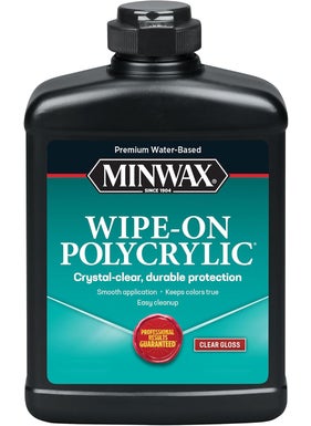 pt Minwax 40916 Clear WipeOn Poly WaterBased Polyurethane Gloss