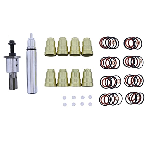 Holdia Injector Sleeve Cup Removal Installation Tool Kit with O-Ring Seal Kit Compatible with 1994-2003 Ford 7.3L Navistar DT466E T444E - Image 1