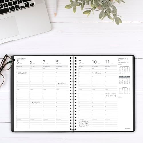AT-A-GLANCE ATAGLANCE 2026 Appointment Book Planner Weekly Hourly 7 x 834 Medium Black 708650526 - Image 3