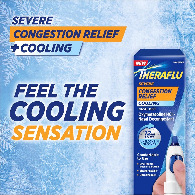 Theraflu Severe Congestion Relief Cooling Nasal Mist 034 Fl Oz - Image 4