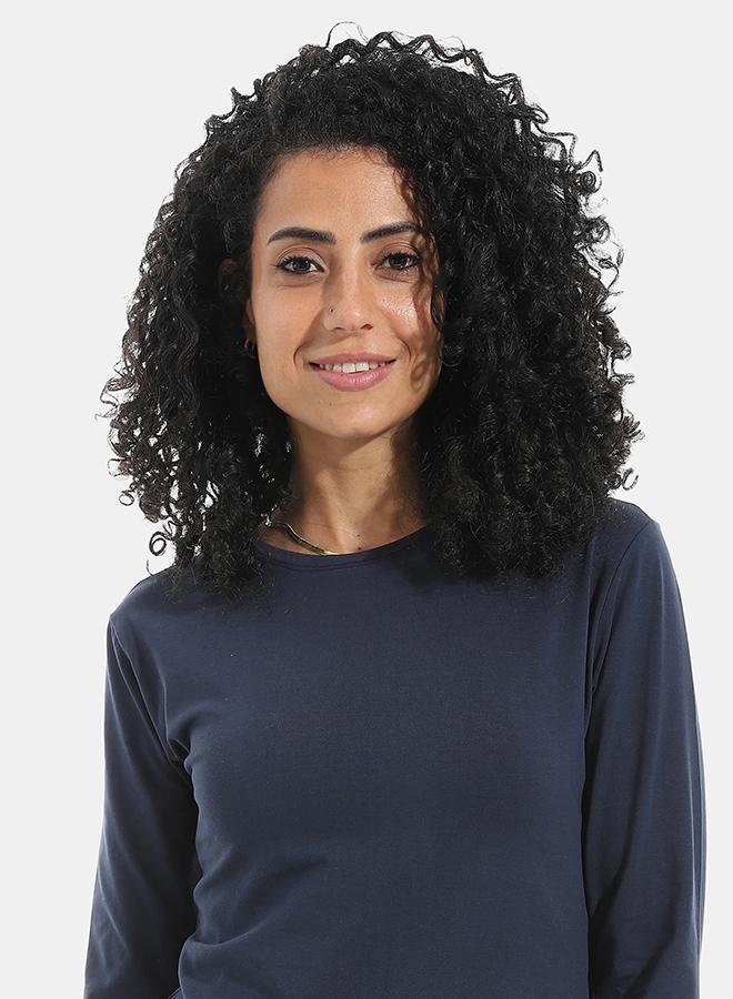 Xtcy Bodysuit single lycra sleeve neck women navy 2xl b28-navy-2xl - Image 4