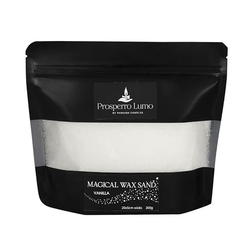 PROSPERRO LUMO by Parkash Candles Non Toxic Luxury Powder Candles - Refillable Sand Wax with 20 Wicks || 200 Gram || Candle Making || Home Decor (Vanilla) - Image 2