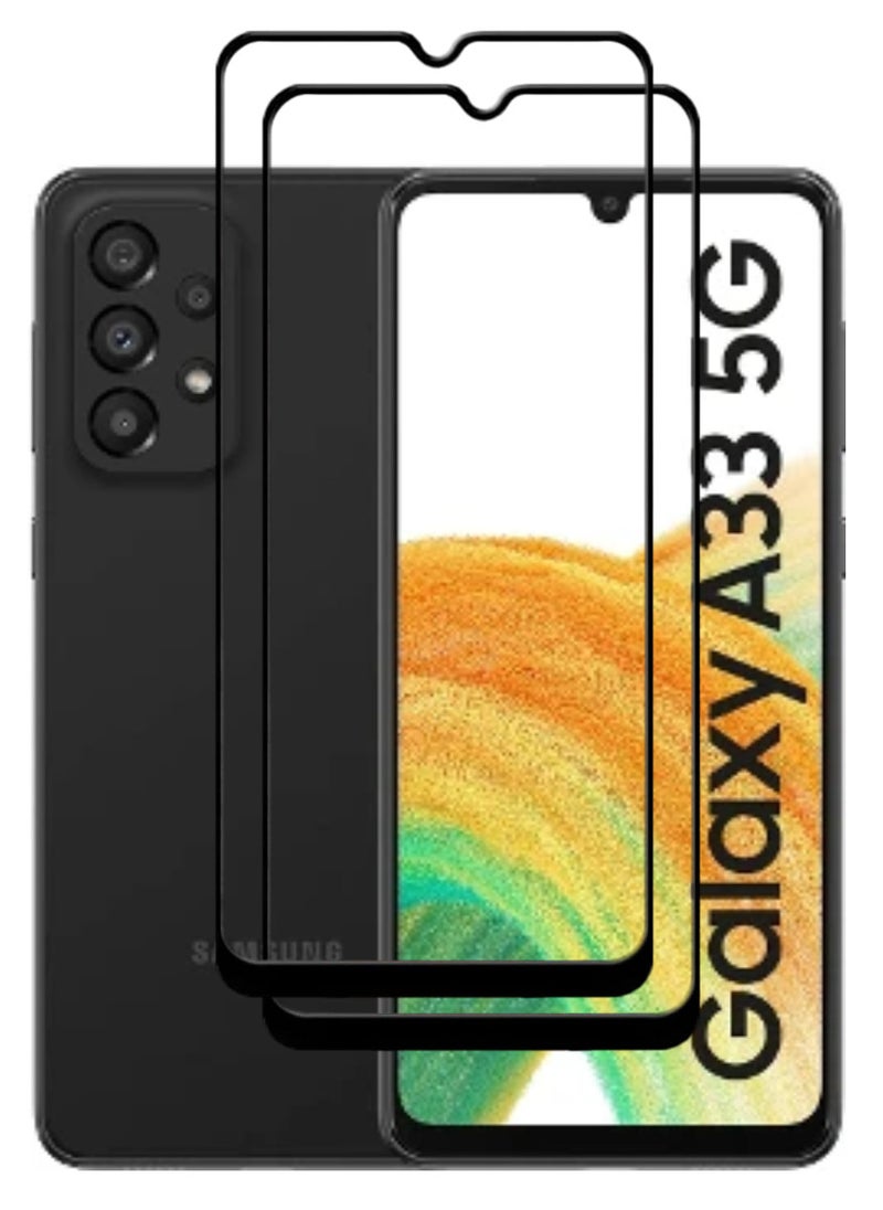 ACLIX 2 Pieces Antistatic ESD Dustproof Premium Quality High Definition Tempered Glass Screen Protector Designed For Samsung Galaxy A335G - Image 1