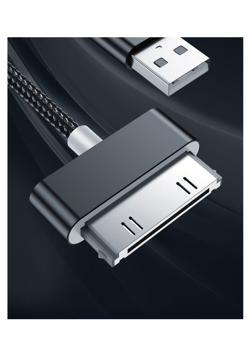 كينسو ٢ قطع كابل USB للشحن والمزامنة لأجهزة Apple iPhone 4/4s، iPhone 3G/3GS، iPad 1/2/3، iPod، بطول 3.2 قدم، باللون الأسود.  - Image 5