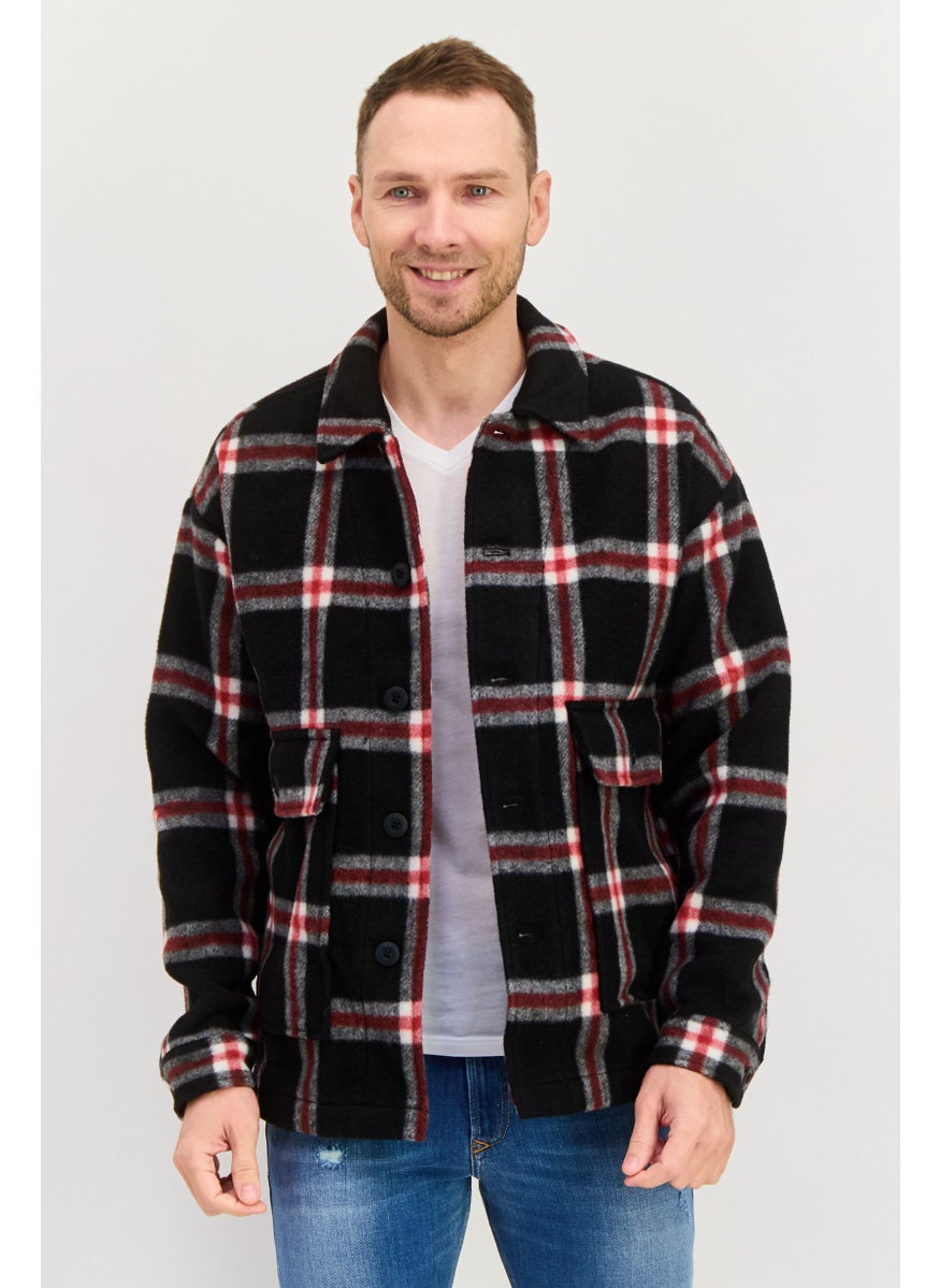 Men Plaid Jacket Shirt, Red Combo - pzsku/ZB4B9BE98F27EDC89237EZ/45/_/1737642080/ca725301-ddf6-43eb-85c9-cd51ea635cb8