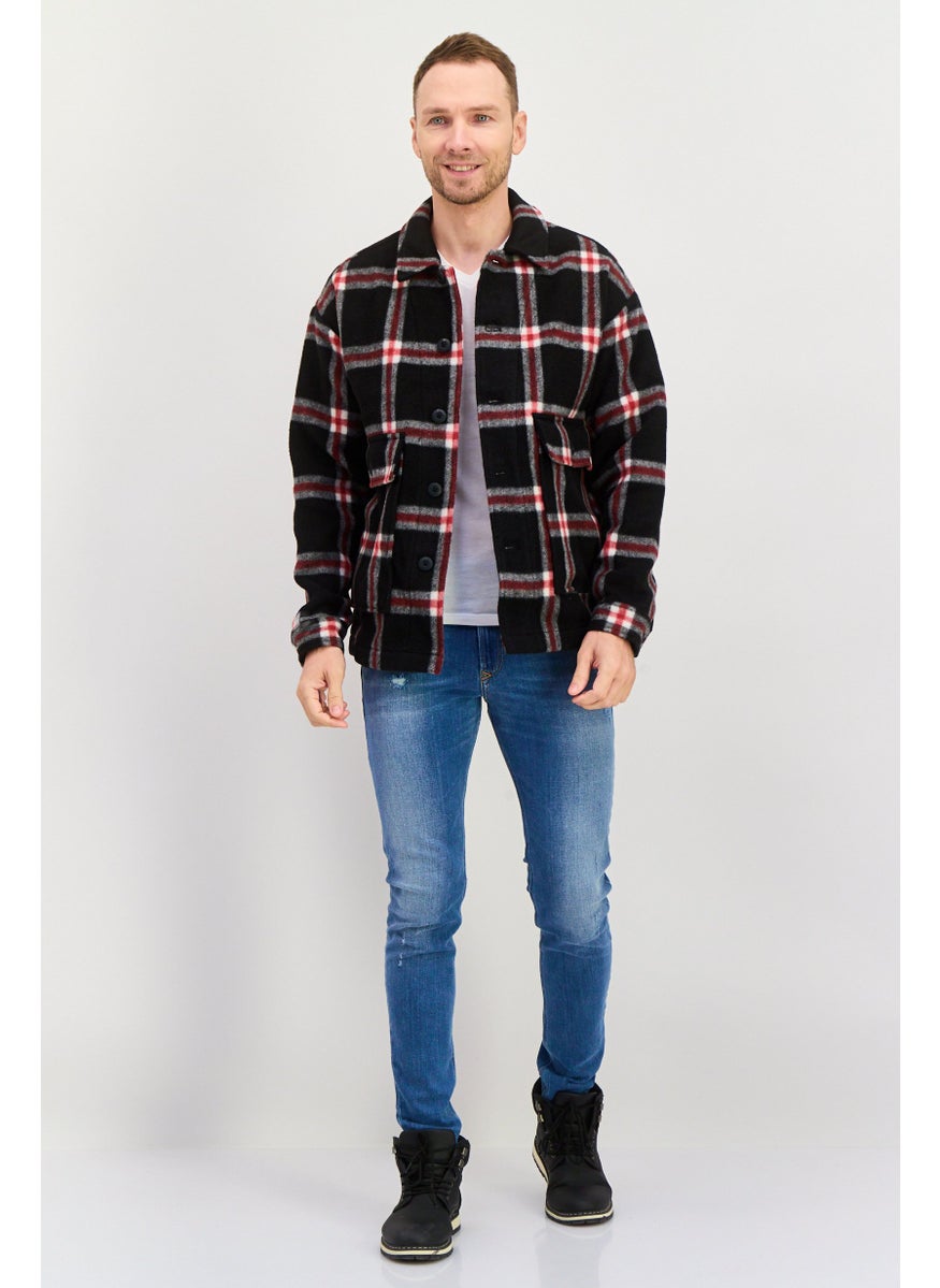 Men Plaid Jacket Shirt, Red Combo - pzsku/ZB4B9BE98F27EDC89237EZ/45/_/1737642104/22b4db6f-8b65-47f2-9563-b9d4b01fa9c7