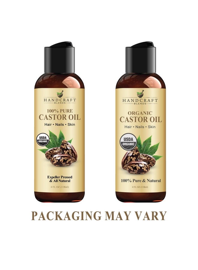 handcraft Blends Organic Castor Oil For Hair Growth Eyelashes And Eyebrows100% Pure And Natural Carrier Oil Hair Oil And Body Oilmoisturizing Massage Oil For Aromatherapy4 Fl. Oz - Image 4