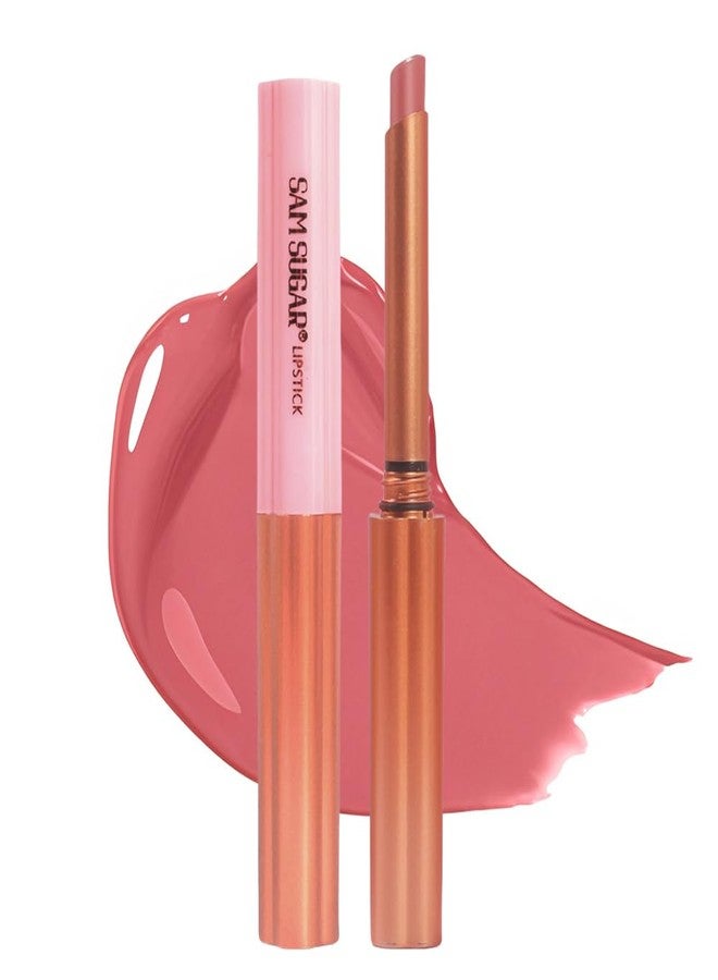 سكر سام أحمر شفاه سام شوجر طويل الأمد، ناعم غير لامع، مرطب، ألوان نيود، أحمر شفاه للشفاه الجافة، قوام كريمي، ملمع شفاه مقاوم للانتقال للنساء (05#) - Image 1