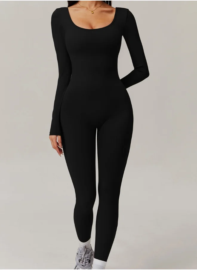 كون.يوغا Womens Long Sleeves Shapewear Bodysuit Tummy Control