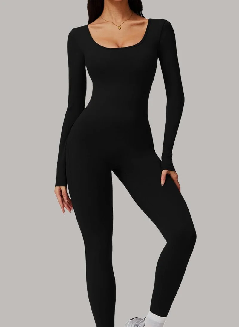 Womens Long Sleeves Shapewear Bodysuit Tummy Control