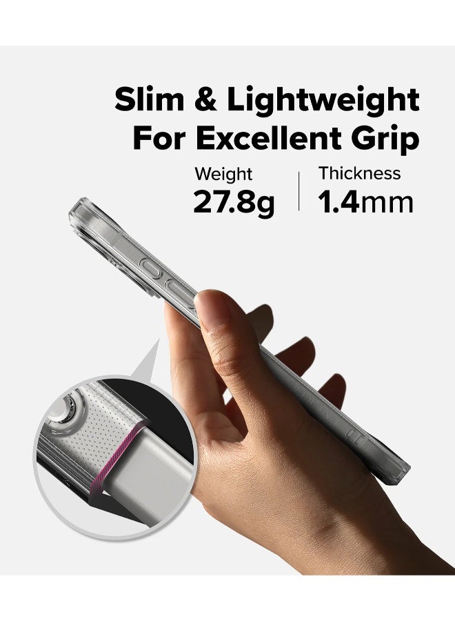 S-TOP Clear case for iPhone 17 - Drop protection, scratch resistant, anti-yellowing with dual-layer protection, slim and transparent design - Image 4