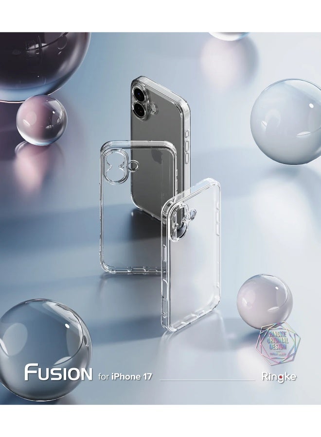 S-TOP Clear case for iPhone 17 - Drop protection, scratch resistant, anti-yellowing with dual-layer protection, slim and transparent design - Image 2