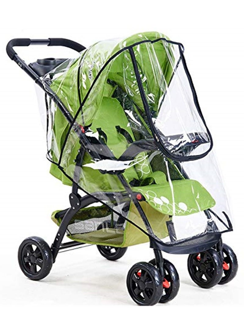 Baby Stroller Accessories Universal Waterproof Rain Cover Wind Dust Shield Zipper Open for Baby Strollers Pushchairs - Image 1
