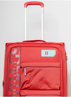 Skybags Vanguard Checked-28 Inch Luggage with Anti Theft Zipper | TSA Lock| Smooth Dual Wheels| Wet Pouch for toiletries| Large-Coral  - Image 4