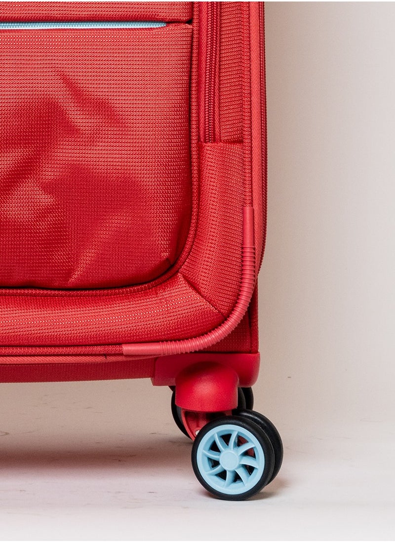 Skybags - Vanguard Checked-28 Inch Luggage with Anti Theft Zipper | TSA Lock| Smooth Dual Wheels| Wet Pouch for toiletries| Large-Coral - Image 1