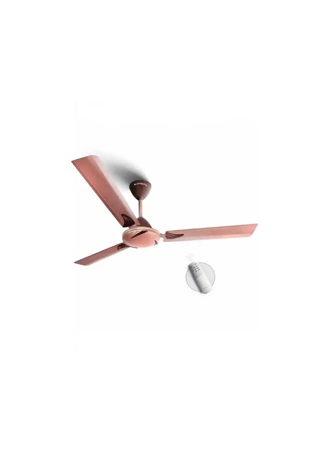 Longway Creta P1 Ceiling Fan,1200mm/48 inch, Remote Controlled,Anti-Dust,Star Rated, Rusty Brown - Image 1