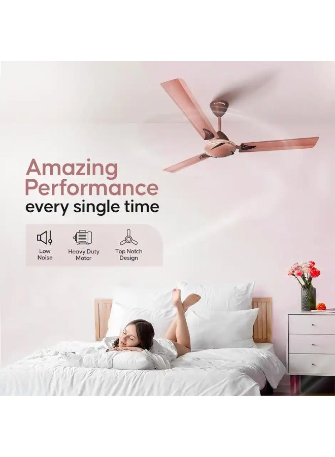 Longway Creta P1 Ceiling Fan,1200mm/48 inch, Remote Controlled,Anti-Dust,Star Rated, Rusty Brown - Image 4