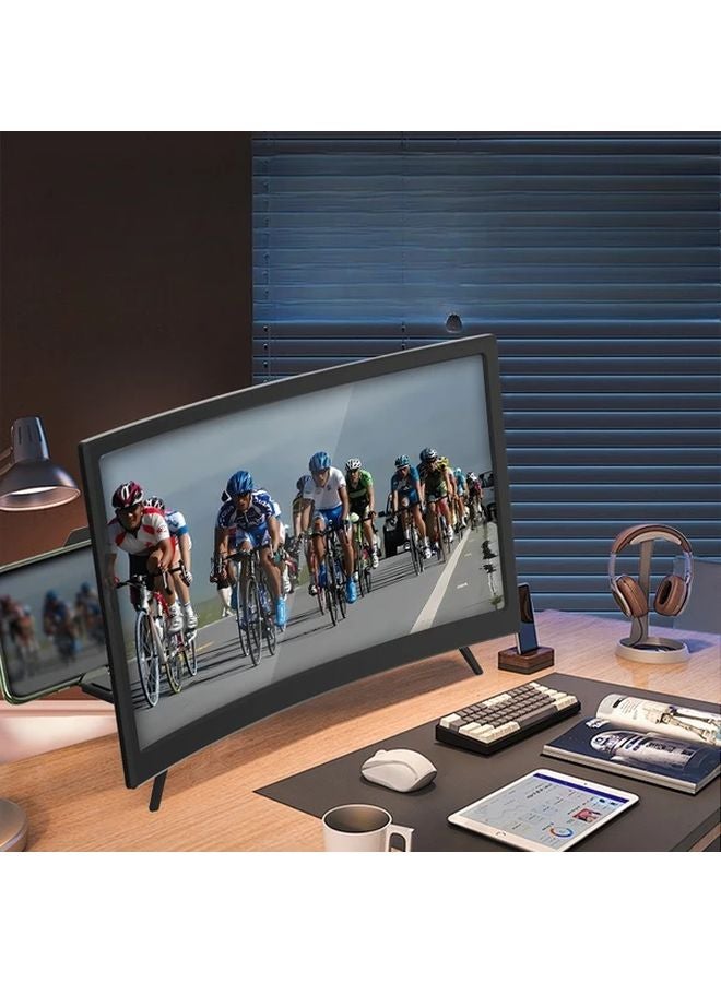 ترقية مقبض محمول منحني مقاس 14 بوصة عالي الدقة WL859 أسود لتكبير شاشة الهاتف المحمول للأفلام ومقاطع الفيديو والألعاب - Image 1