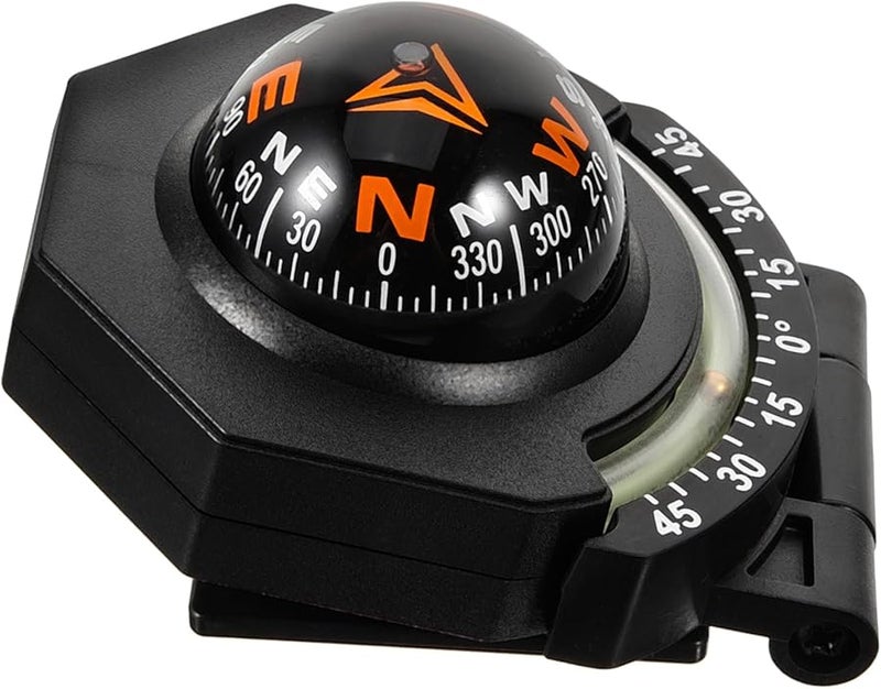 بوصلة لوحة القيادة ذاتية اللاصق للسيارات، مصنوعة من الأكريليك ABS متين، توجيه اتجاه سهل للملاحة - Image 2