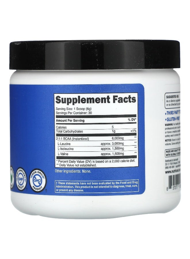 Nutricost نوتريكوست، أداء، BCAA، بدون نكهة، 6.3 أونصة (180 غرام) - Image 2