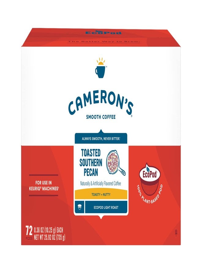 Cameron's Coffee Single Serve Pods, Toasted Southern Pecan, 72 Count (Pack of 1) - Image 1