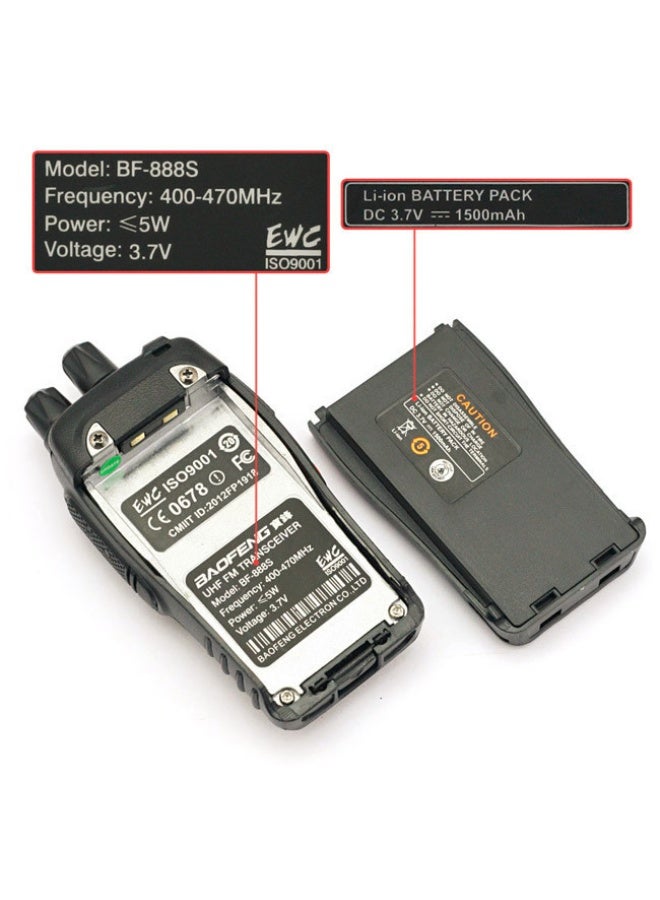 SUKILO V3 Analog UHF Two-Way Radio – 5W Handheld FM Transceiver -Rechargeable Radio Interphone with Decoder | Ideal for Security, Camping, and Outdoor Use