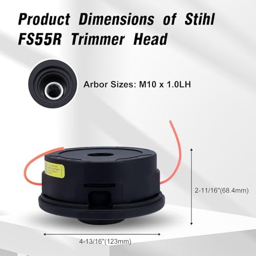 Kizut FS55R Trimmer Head for 25-2 Autocut Head STIHL FS 55 FS56 FS90 FS90R FS70 FS80 FS110 FS130 FS88 FS100 FS100R FS106 FS108 Weed Eater Replace 25-2 4002-710-2191 4002 710 2108 - Image 5