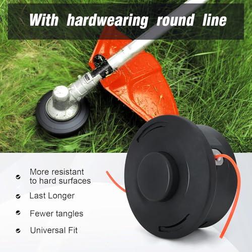 Kizut FS55R Trimmer Head for 25-2 Autocut Head STIHL FS 55 FS56 FS90 FS90R FS70 FS80 FS110 FS130 FS88 FS100 FS100R FS106 FS108 Weed Eater Replace 25-2 4002-710-2191 4002 710 2108 - Image 4