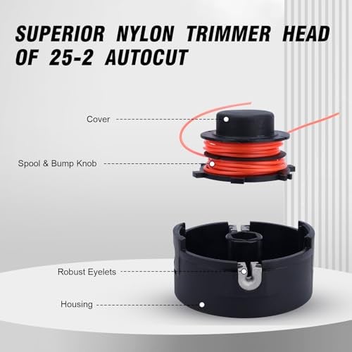Kizut FS55R Trimmer Head for 25-2 Autocut Head STIHL FS 55 FS56 FS90 FS90R FS70 FS80 FS110 FS130 FS88 FS100 FS100R FS106 FS108 Weed Eater Replace 25-2 4002-710-2191 4002 710 2108 - Image 2