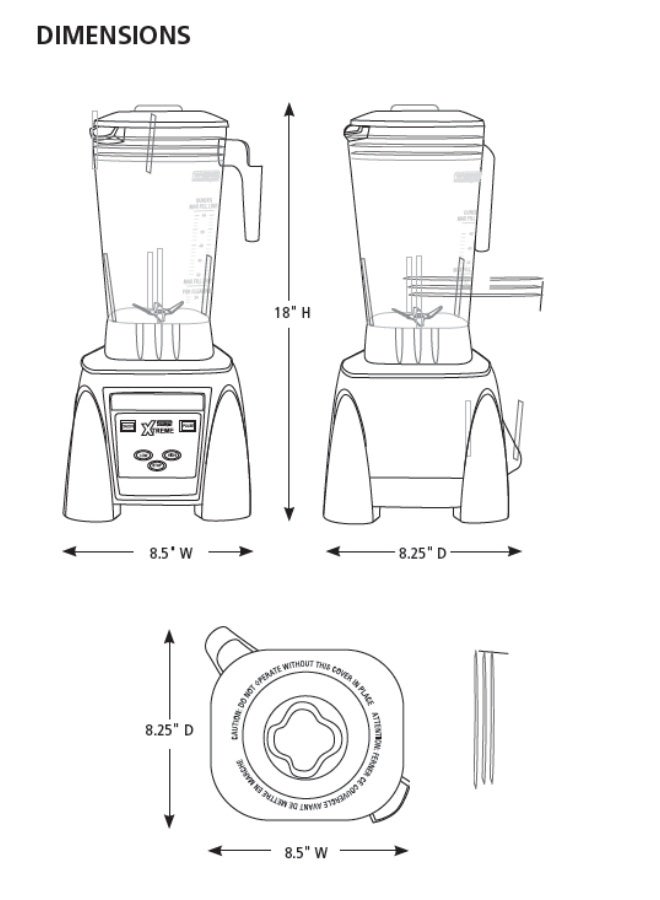 Waring High Power Blender with Silencer, 2L Capacity - Image 4
